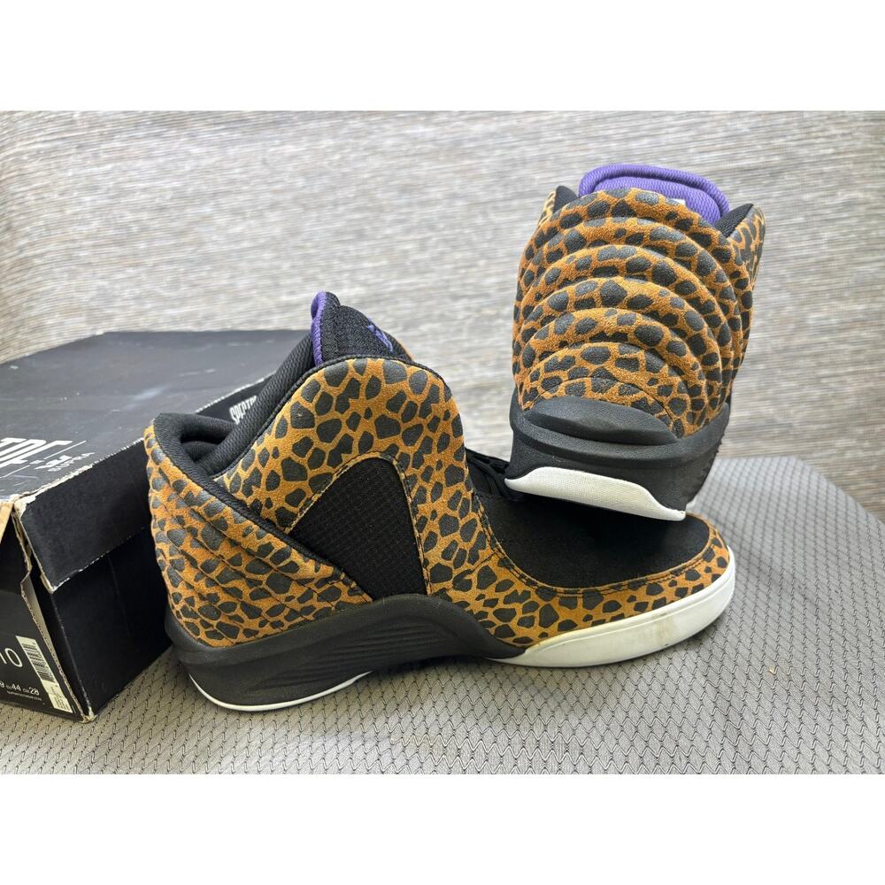 Supra Lil' Wayne Chimera Cheetah Sneakers Mens Size 10 Black Purple NEW RARE!